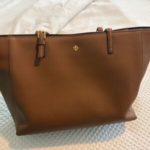 Tory Burch Brown Leather Tote Bag